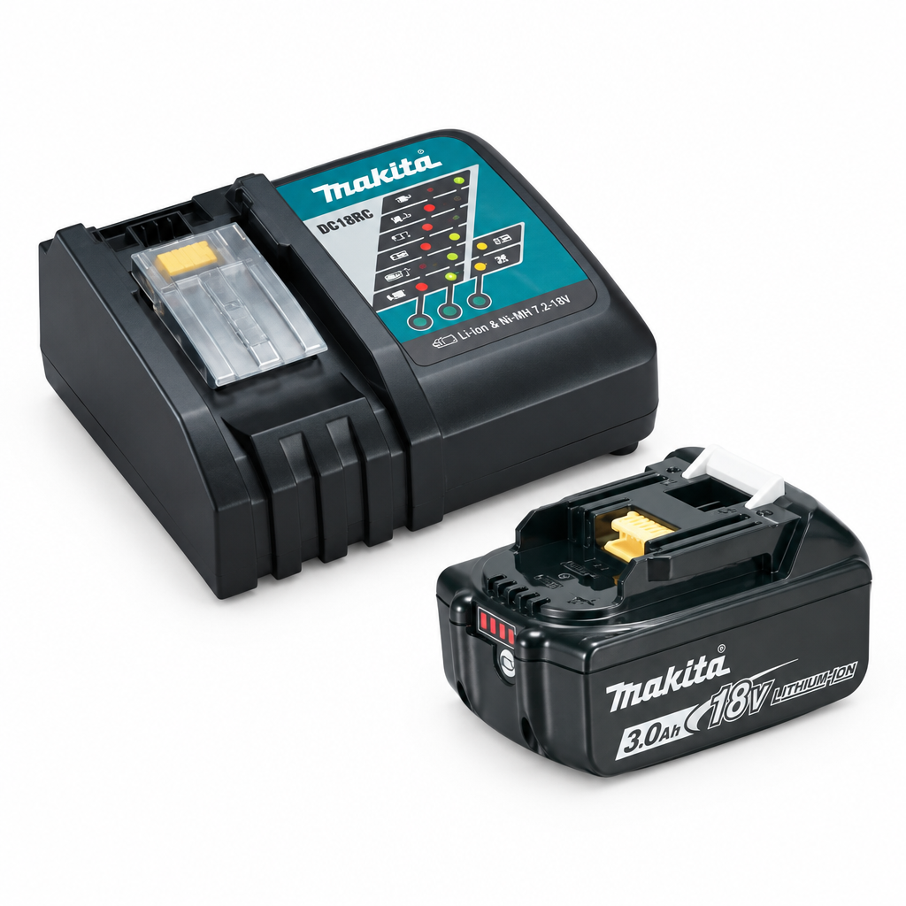 Kit energy batteria e caricabatteria 191A24-4 Makita - vista laterale