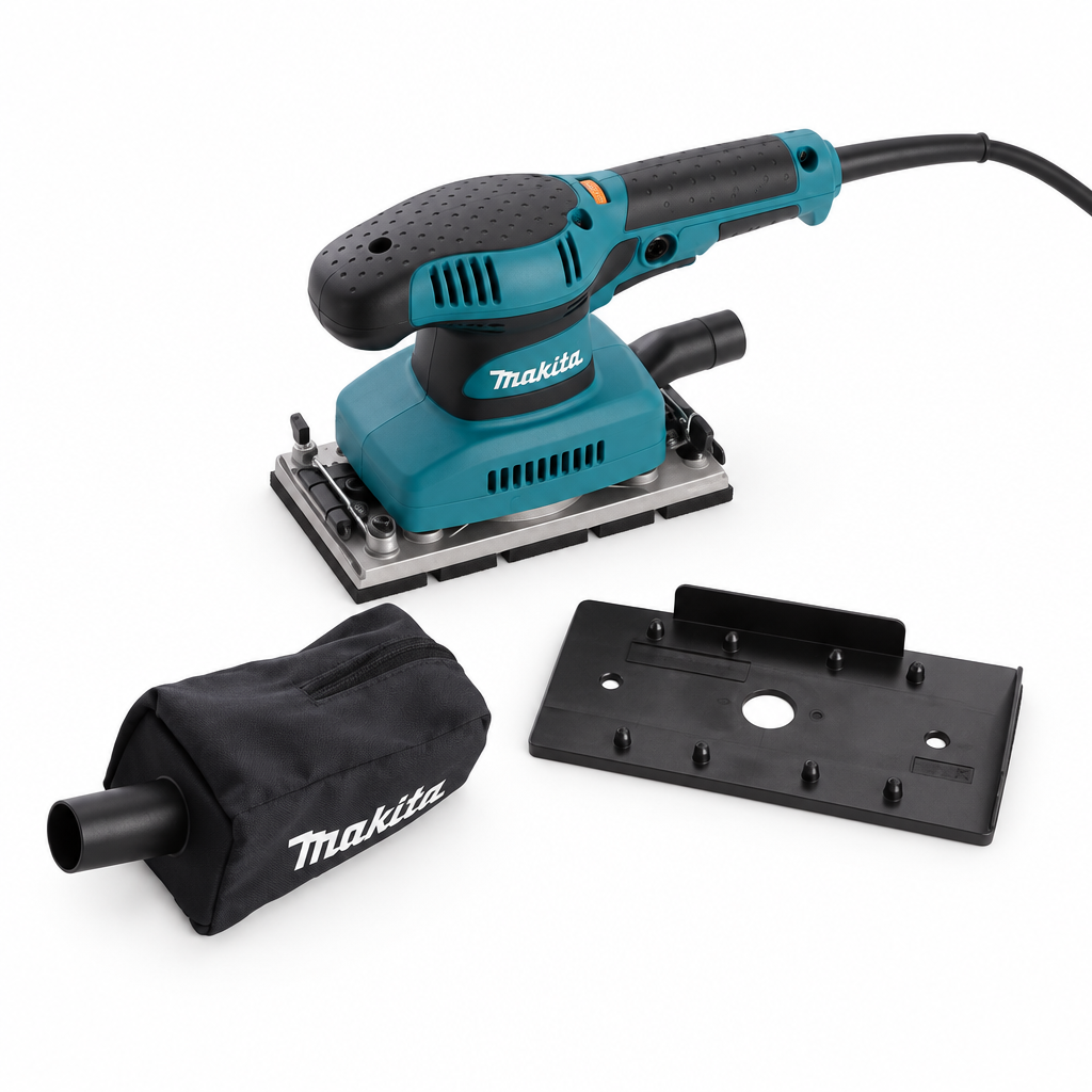 Levigatrice orbitale BO3711 Makita - vista laterale