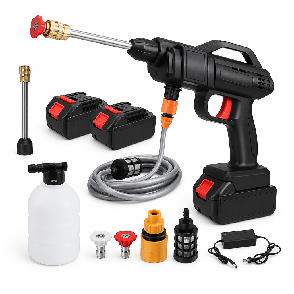 Idropulitrice a batteria - vista laterale