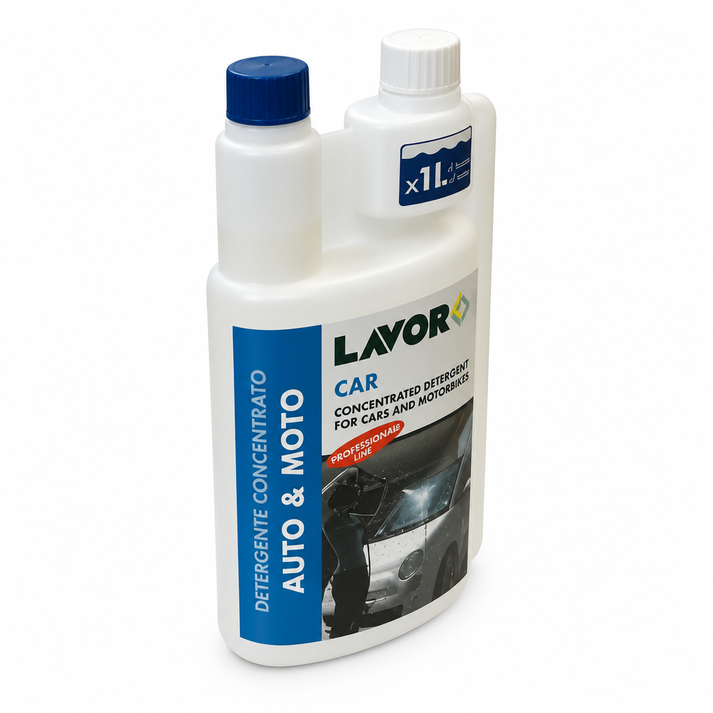 Detergente auto e moto per idropulitrice Lavor - vista laterale