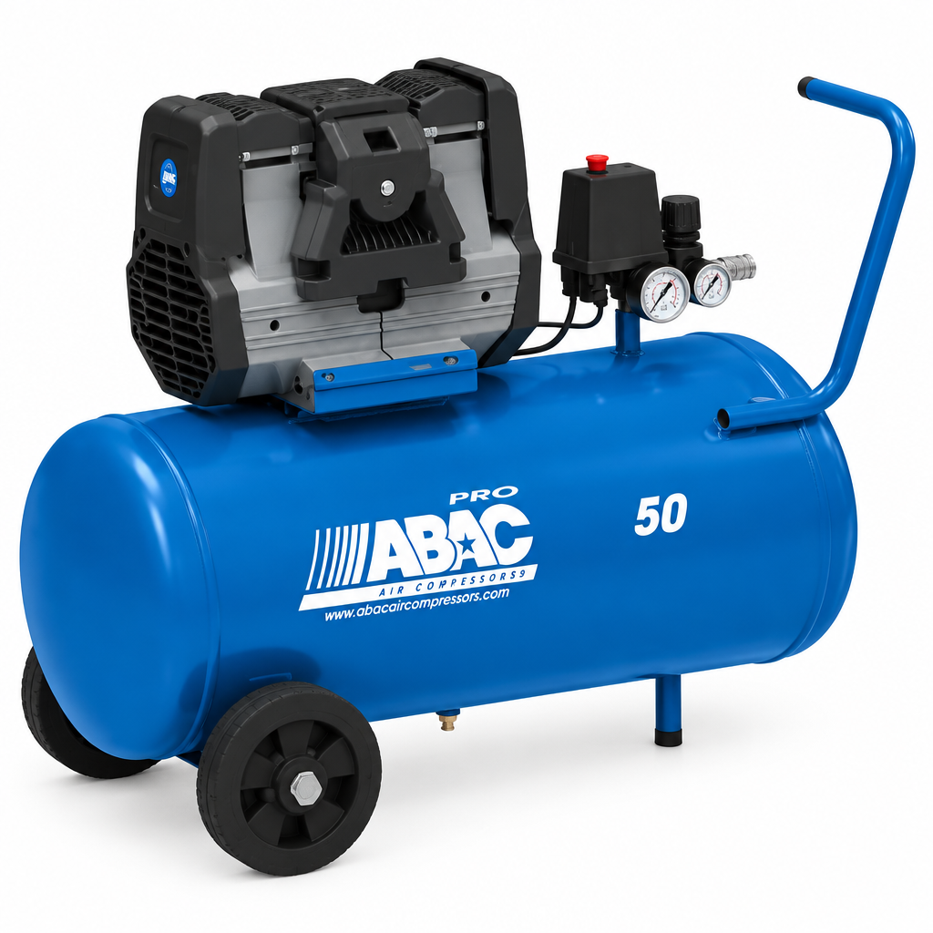 Compressore silenziato OS Super Silent Abac - vista laterale