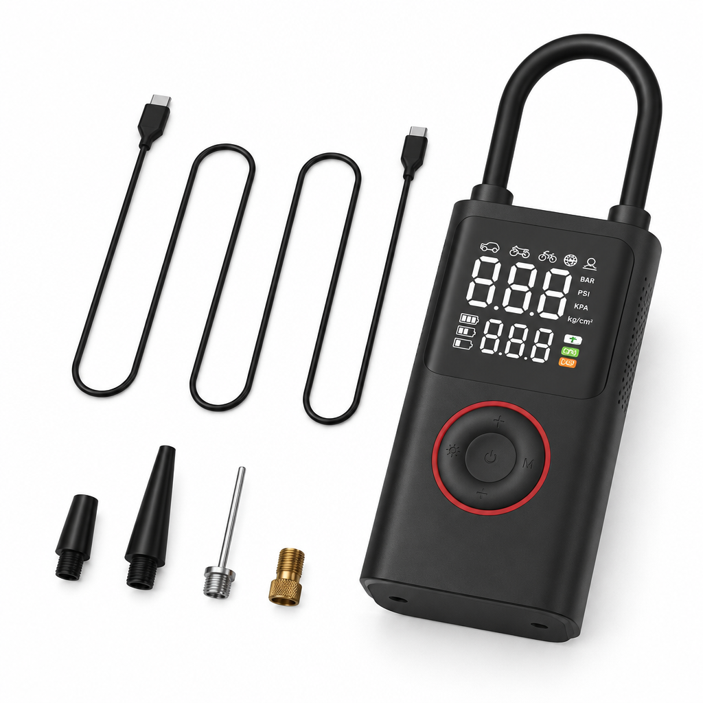 Mini compressore portatile LS-MC02 Lostech - vista laterale