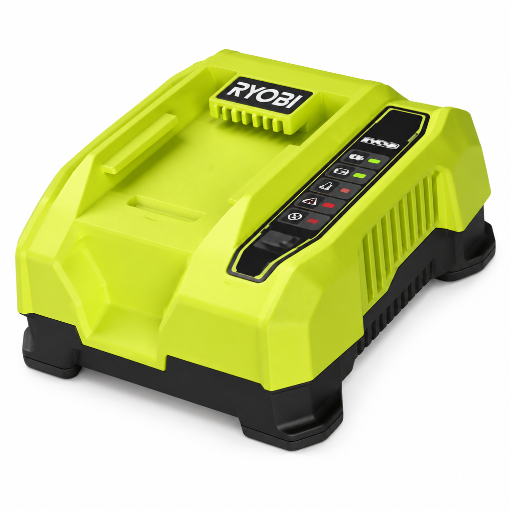 Caricabatteria rapido RY36C60A Ryobi - vista laterale