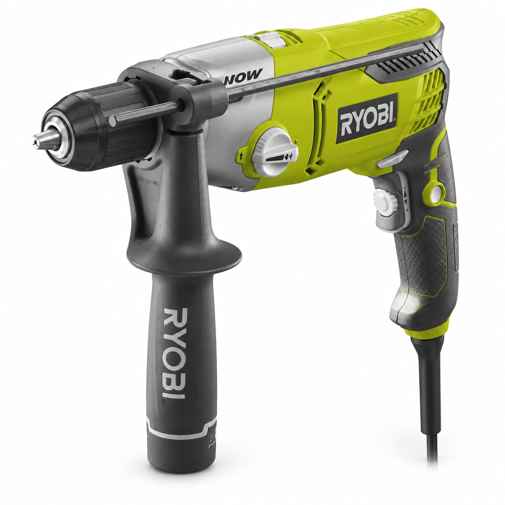 Trapano a percussione RPD1010-K Ryobi - vista laterale