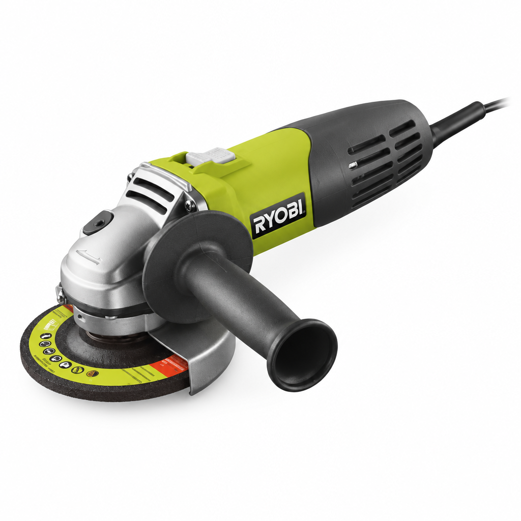 Smerigliatrice angolare RAG600-115G Ryobi - vista laterale