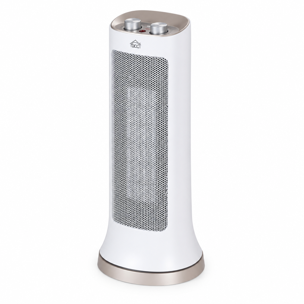Stufa in ceramica oscillante - vista laterale