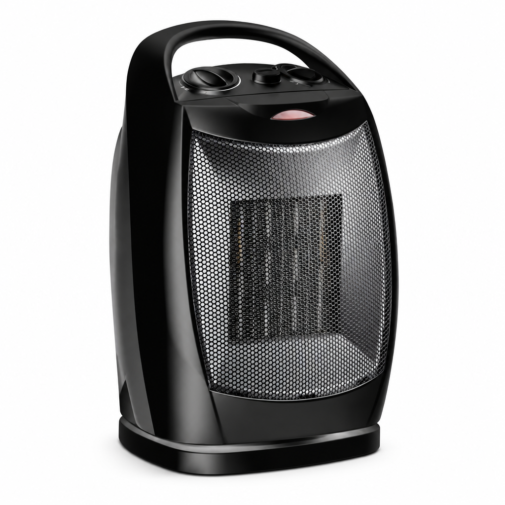 Termoventilatore ceramico orientabile - vista laterale