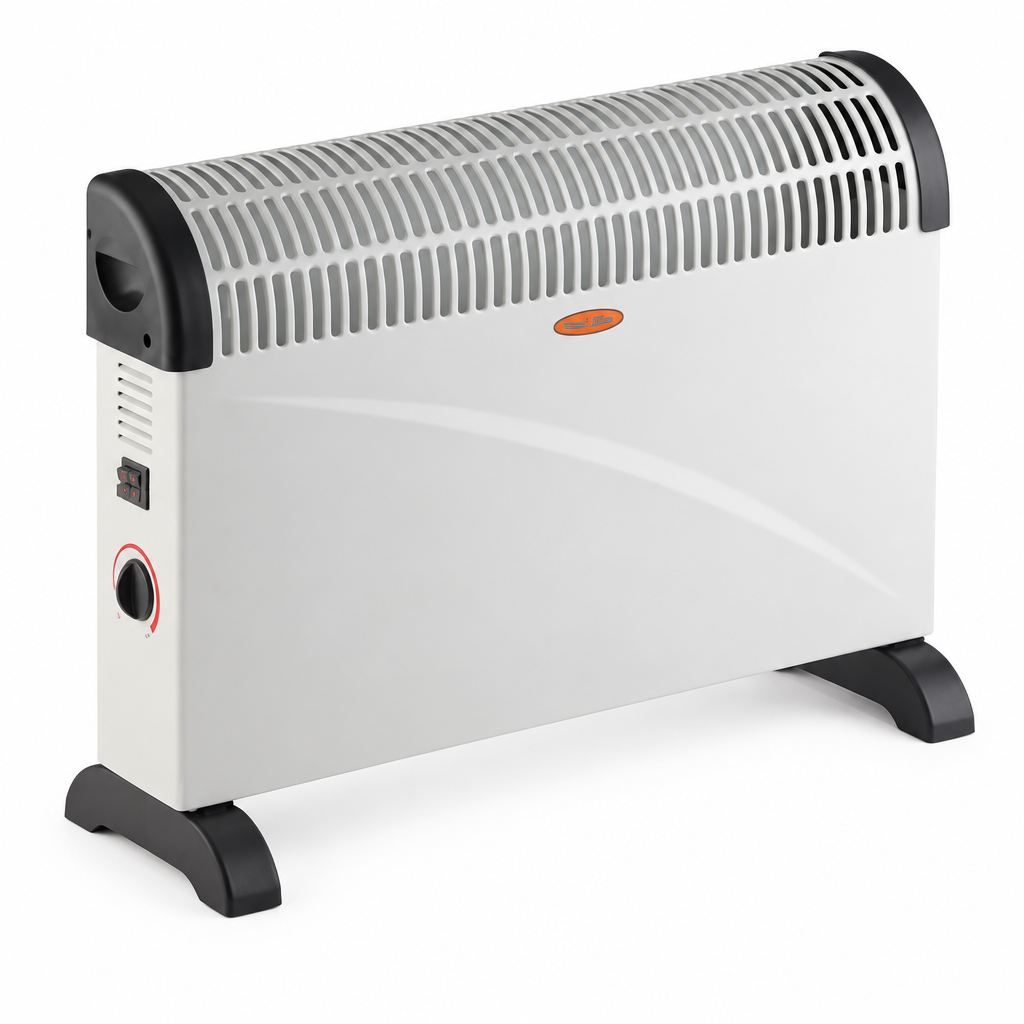 Termoconvettore ventilato & timer - vista laterale