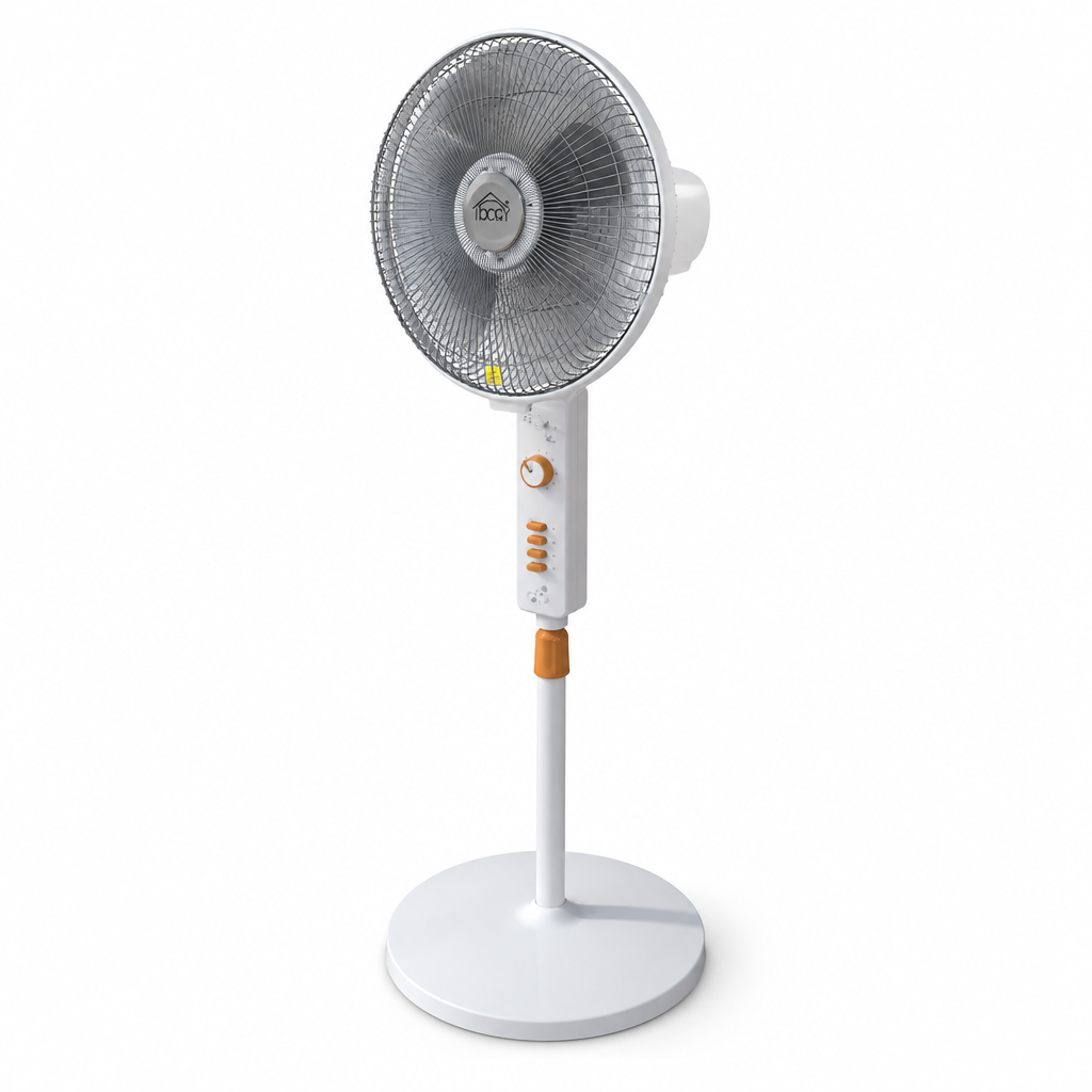 Stufa oscillante al carbon crystal - vista laterale