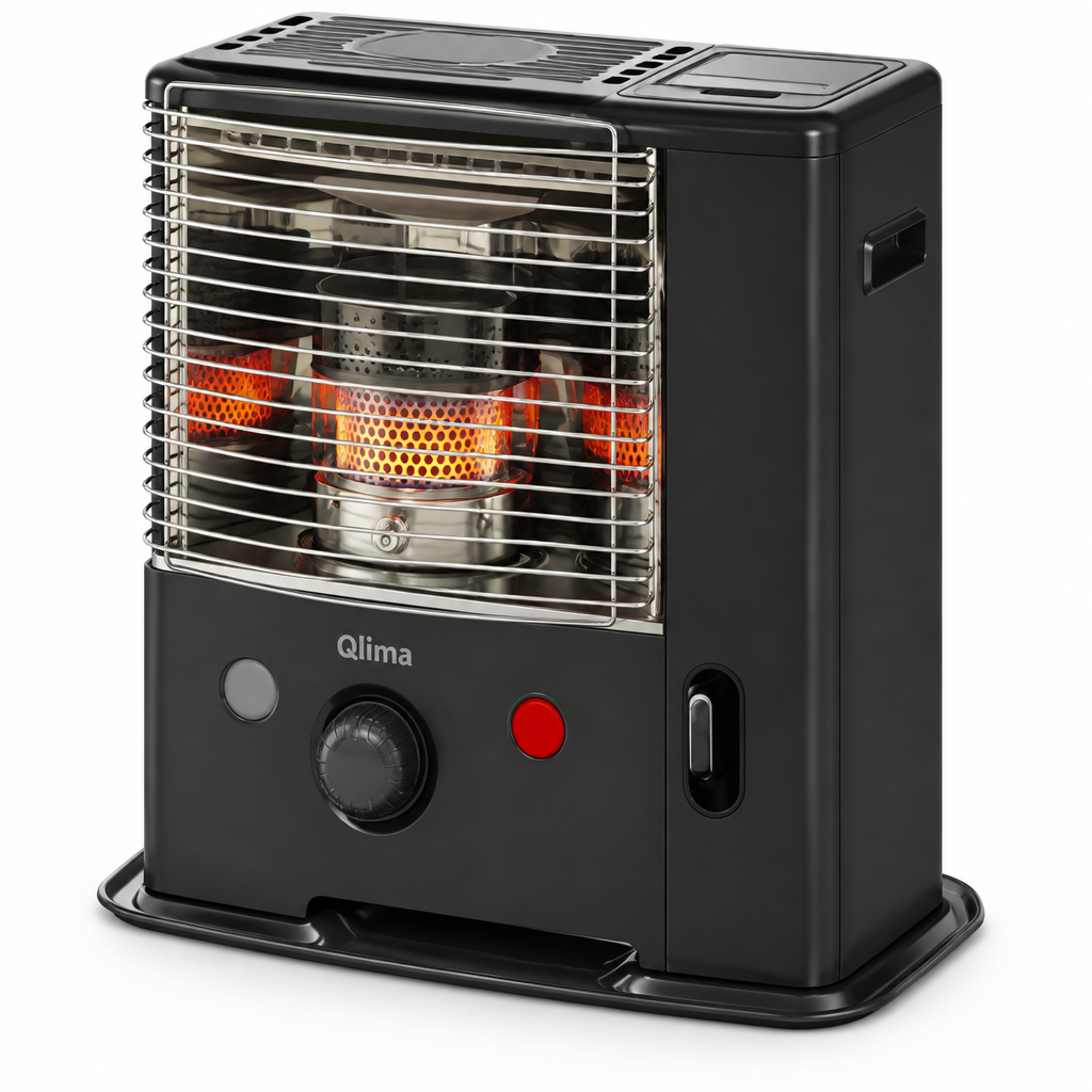 Stufa a combustibile liquido R4224 S TC - vista laterale