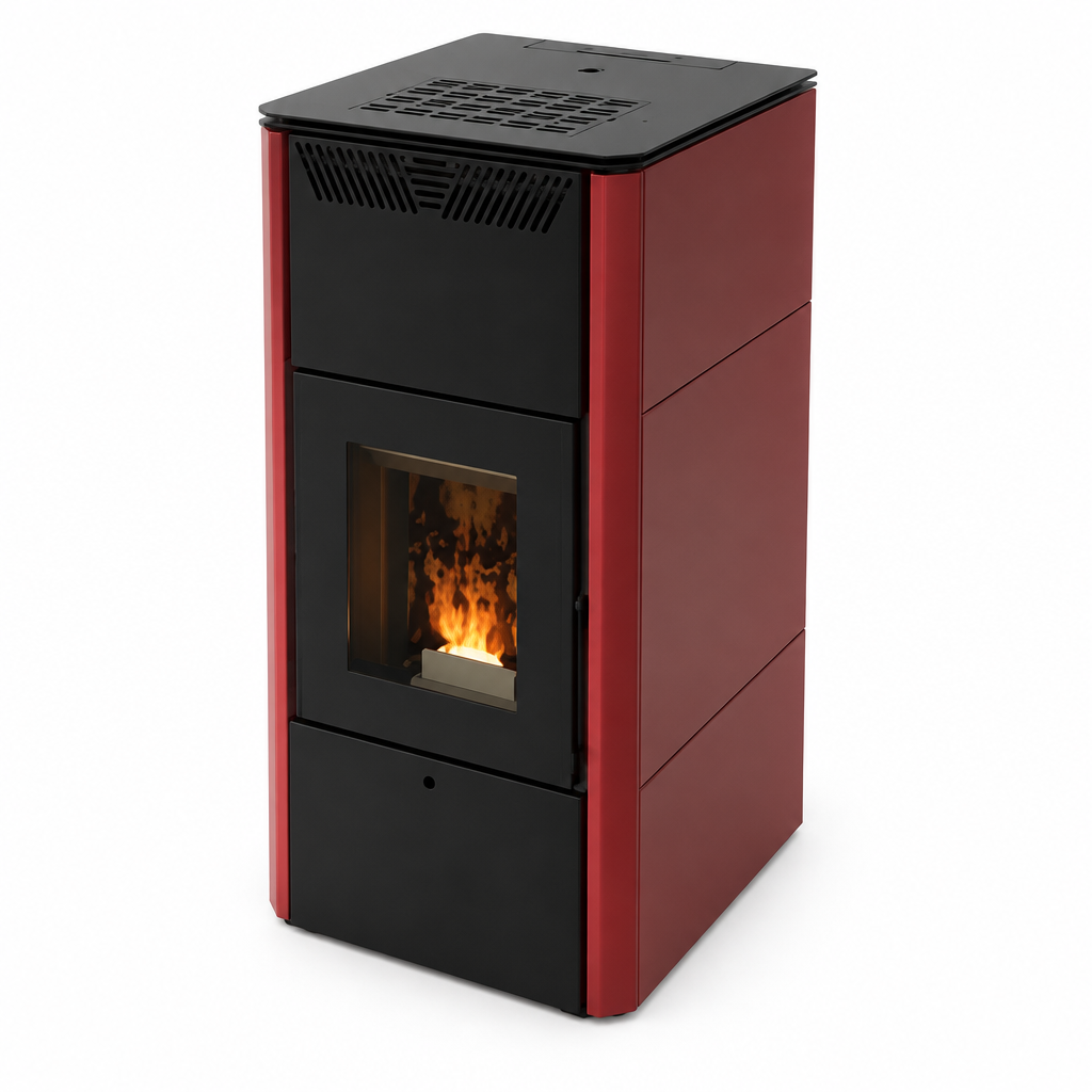 Stufa a pellet termo Corvara 20V - vista laterale
