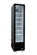 Vetrina refrigerata per bibite VRN 380 nera con porta in vetro
