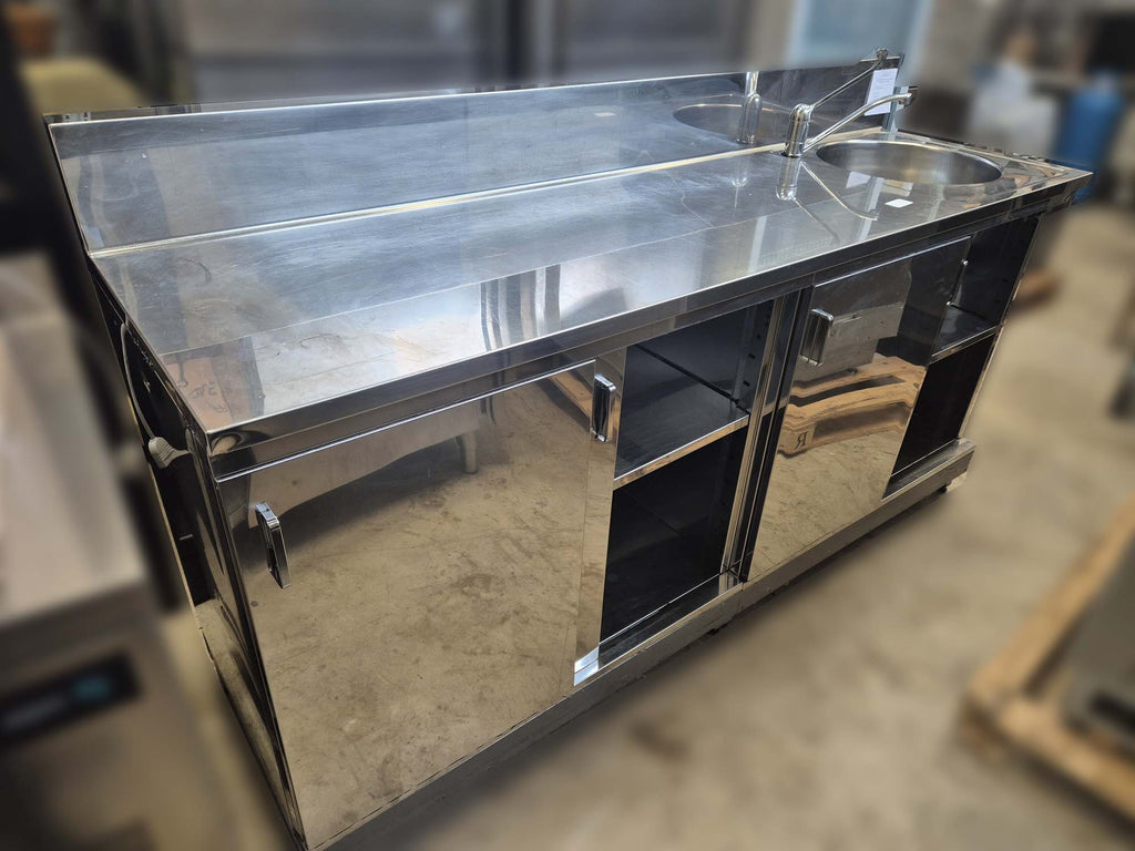 Lavello retrobanco bar in acciaio - Dea Distribuzione