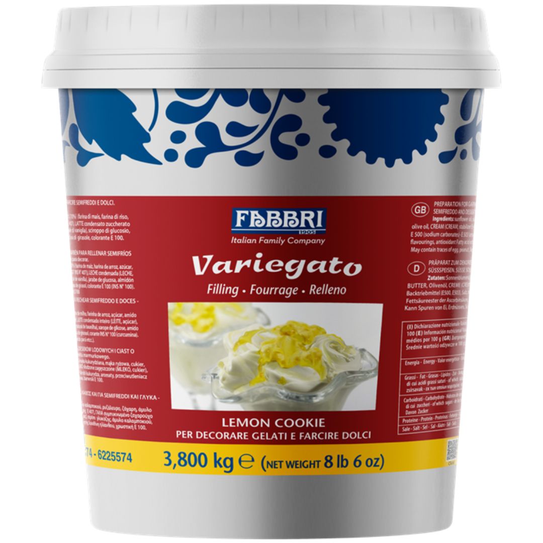 Fabbri Variegato Lemon Cookie Kg 3.8