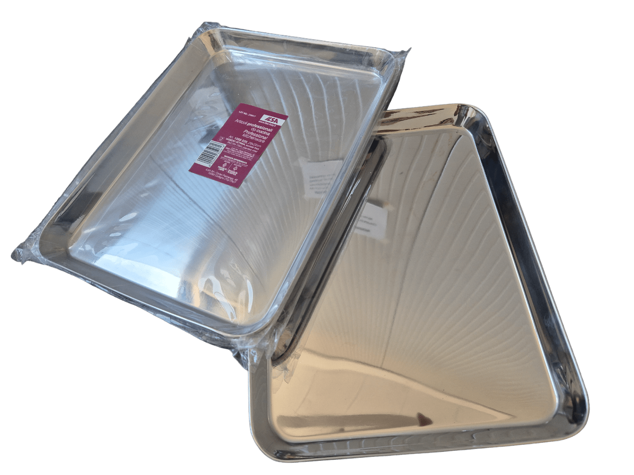 Vassoi inox 29x22 per vetrina - Dea Distribuzione