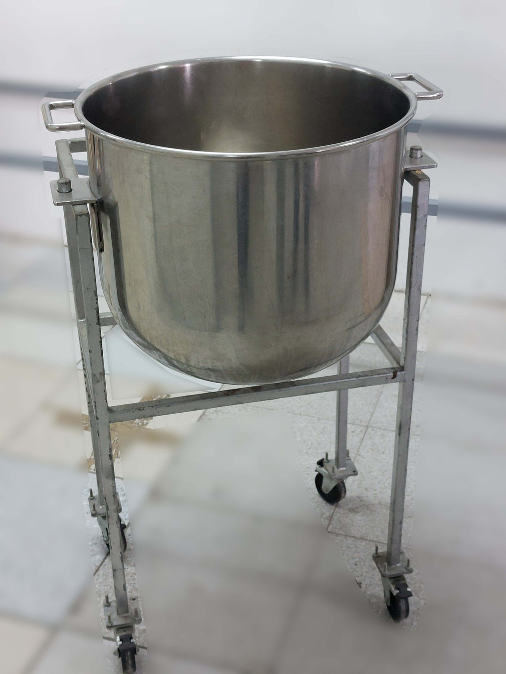 Vasca Inox per planetaria Pietroberto 60lt con carrello - Dea Distribuzione