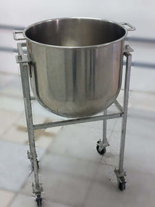 Vasca Inox per planetaria Pietroberto 60lt con carrello