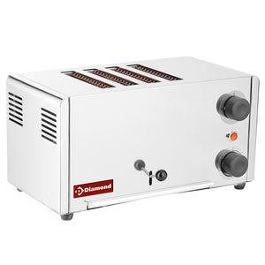 Grill per pane elettrico con pinze - Acciaio Inossidabile