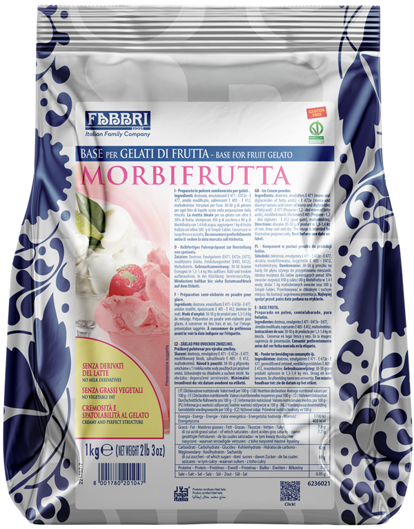 Morbifrutta 50 Base polvere FABBRI - 1 Kg - Dea Distribuzione