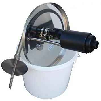 Coperchio Riempitrice Dosatrice Inox con dosatore curvo 16mm (Per secchielli Jokey - Italcanditi kg 6) - Dea Distribuzione