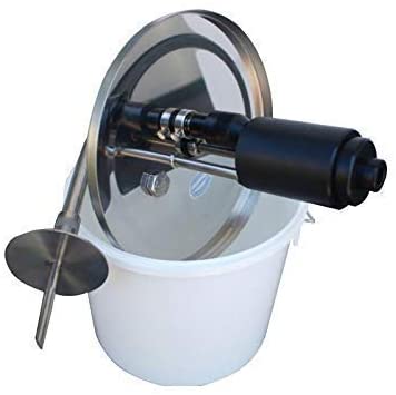 Coperchio Riempitrice Dosatrice Inox con dosatore curvo 16mm (Per secchielli Jokey - Italcanditi kg 6)
