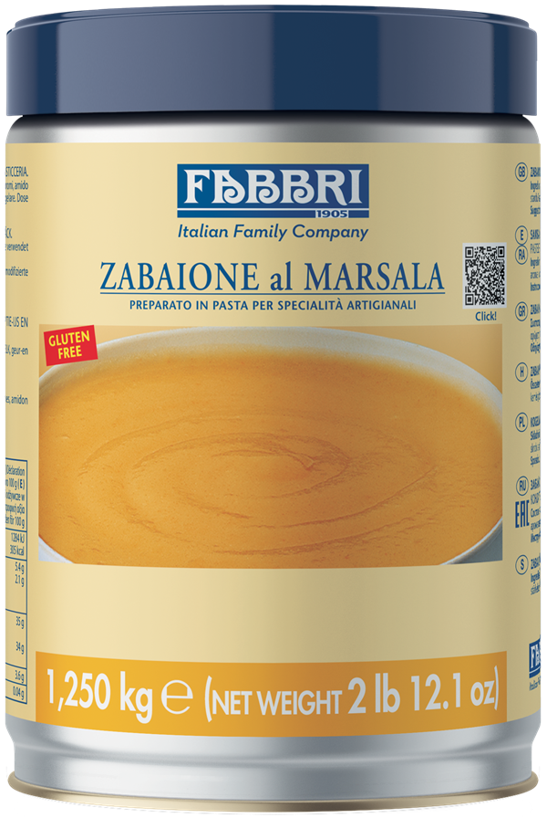 Delipaste Zabaione al Marsala FABBRI - 1,25 Kg - Dea Distribuzione