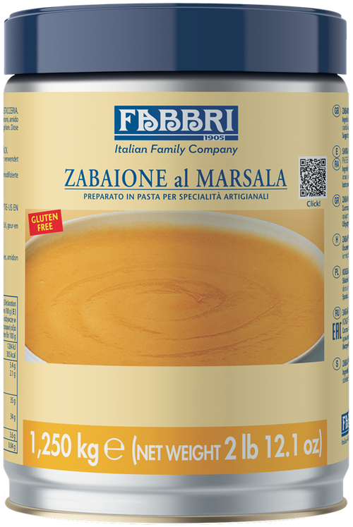 Delipaste Zabaione al Marsala FABBRI - 1,25 Kg - Dea Distribuzione
