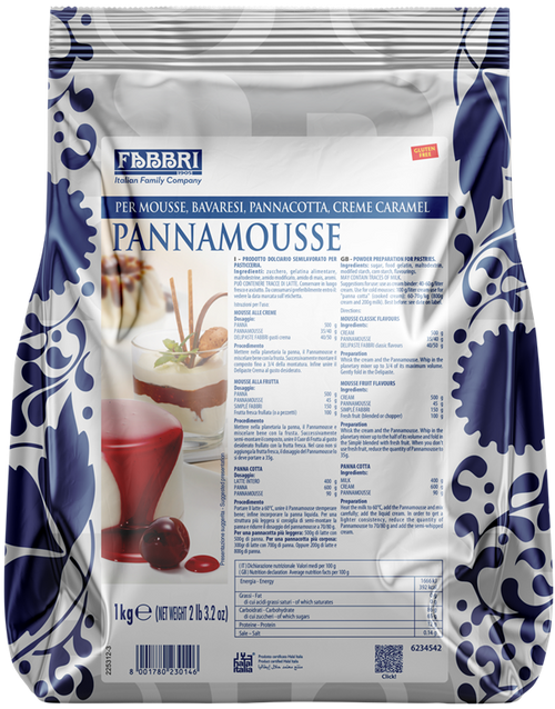 Pannamousse FABBRI - 1 Kg - Dea Distribuzione