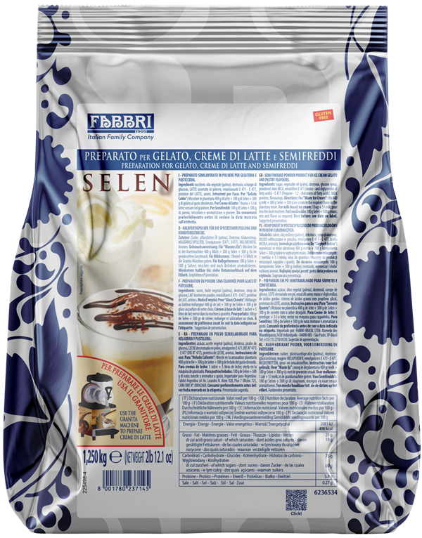 Selen Semifreddo FABBRI 1,25 Kg