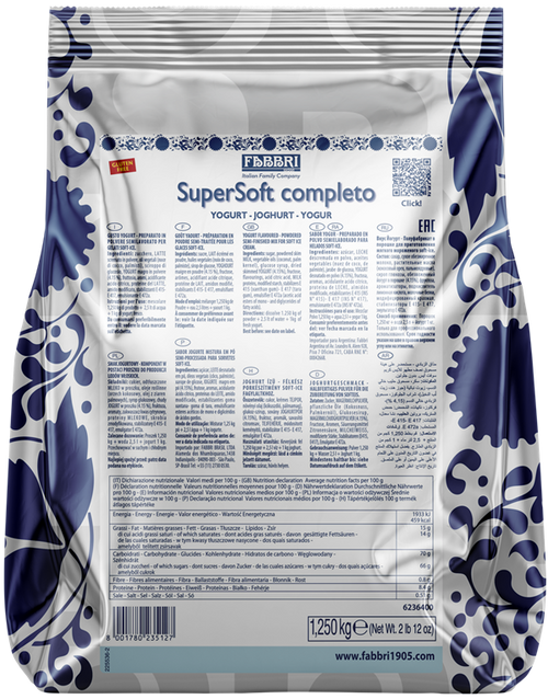 SuperSoft Yogurt completo FABBRI 1,25 Kg - Dea Distribuzione