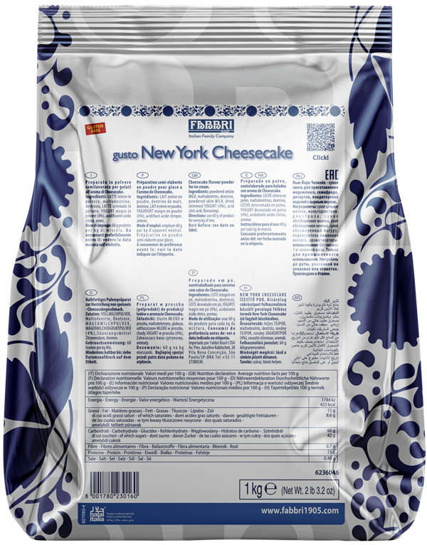 New York CheeseCake FABBRI - 1 Kg - Dea Distribuzione