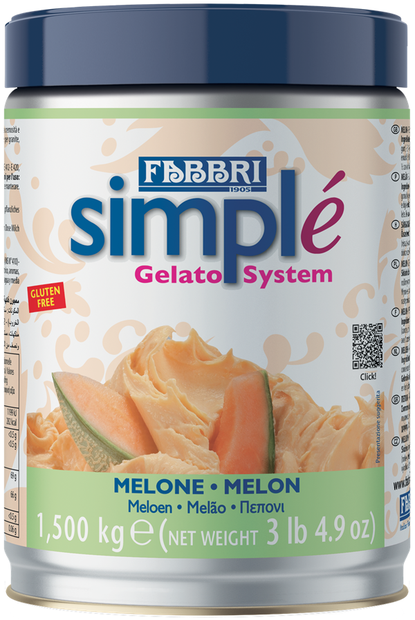Simplé Melone (in pasta) FABBRI 1,5 Kg - Dea Distribuzione